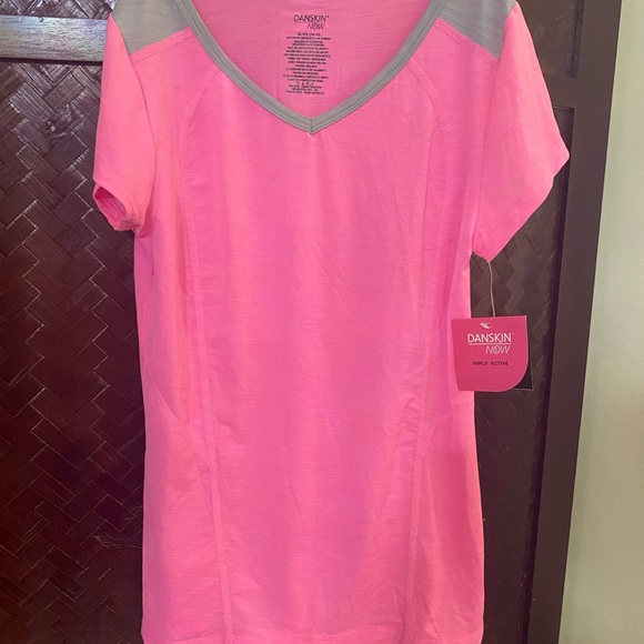 Pink Girl's Activewear Tee - Picture 5 of 5